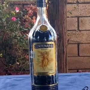 Centenario repurposed tequila bottle accent lamp